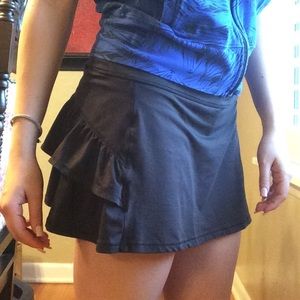 Black Ruffle Skort