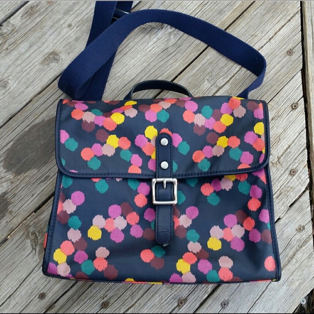 Fossil Messenger Bag Satchel Crossbody Textile