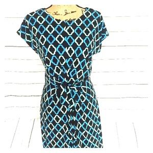 Vince Camuto modern geo print dress