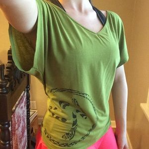 Green Zumba Fancy Top