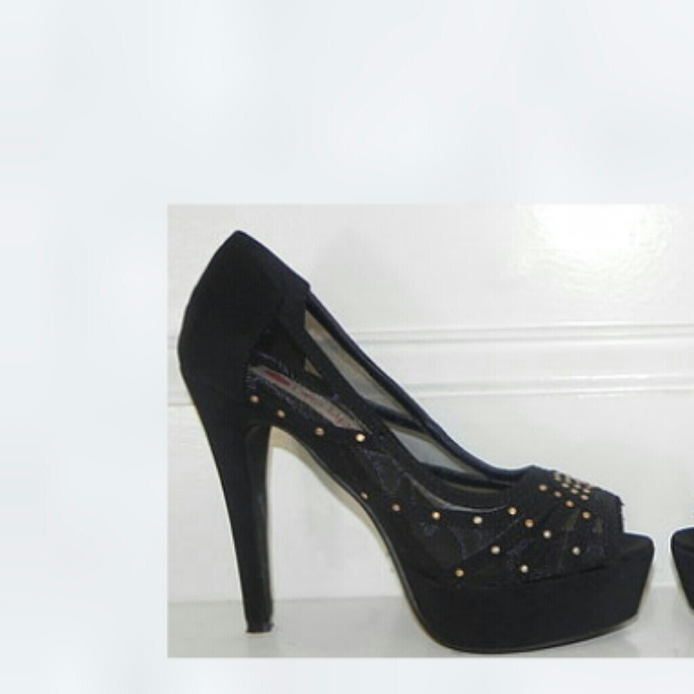 Two Lips Mesh Heels