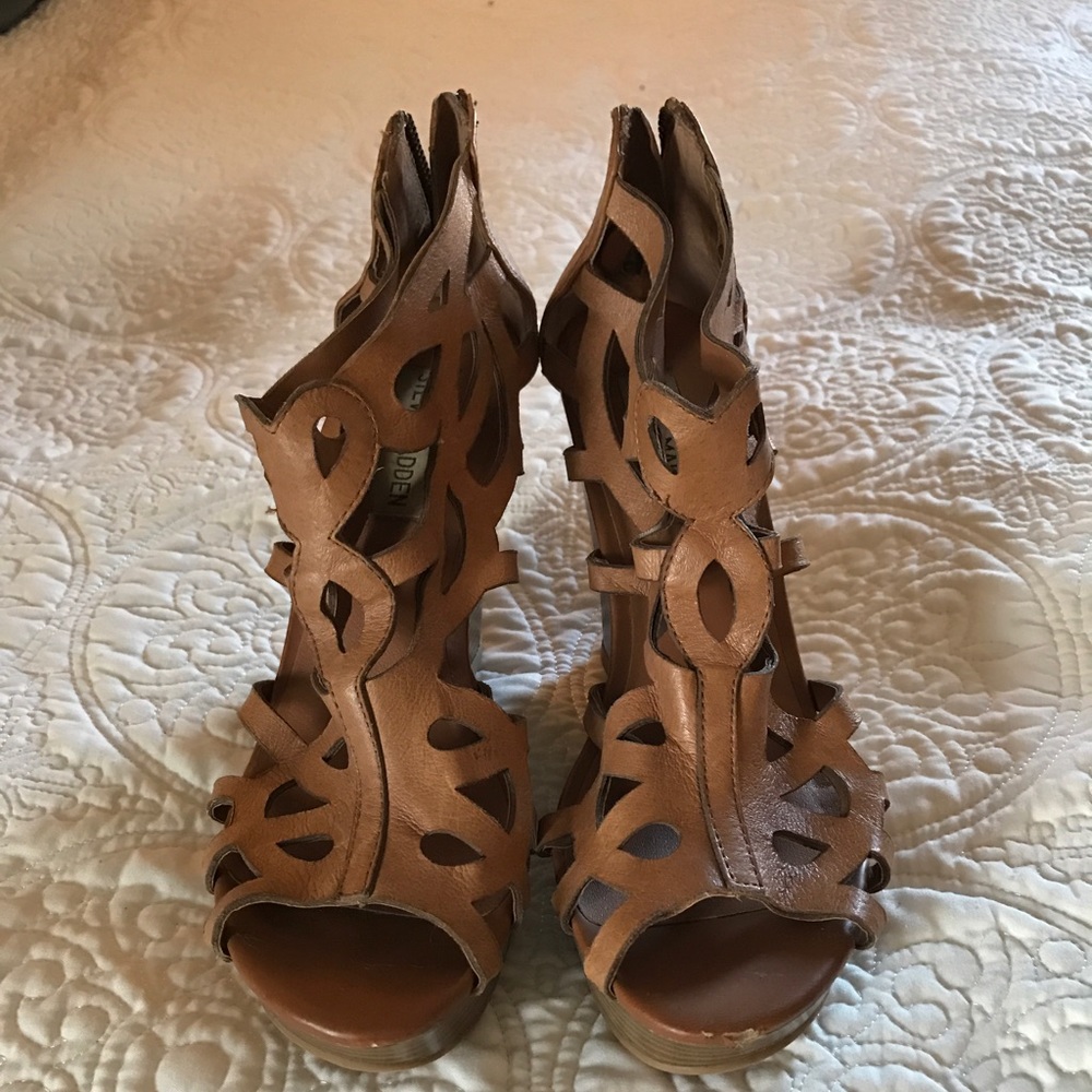 Steve Madden caged wedges