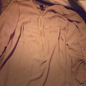 Dusty Rose Flowy Shirt Rue 21: XL