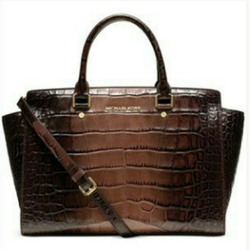 Michael Kors Large Selma Croco