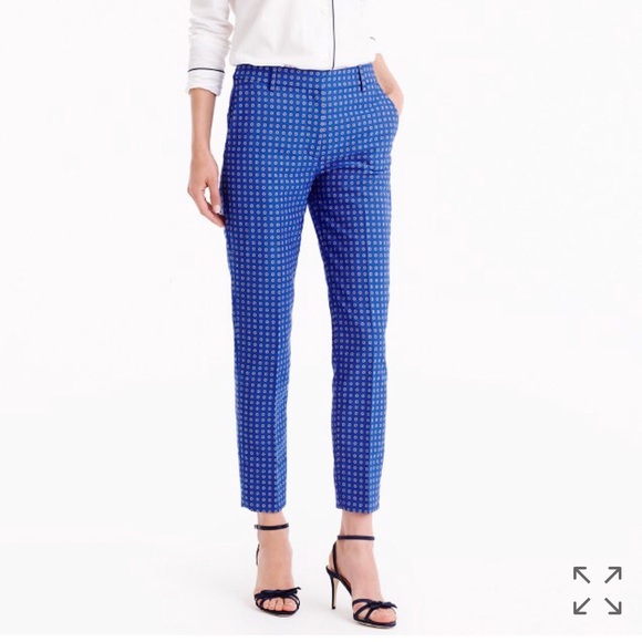 J. Crew Pants - J. Crew cigarette pant in foulard jacquard