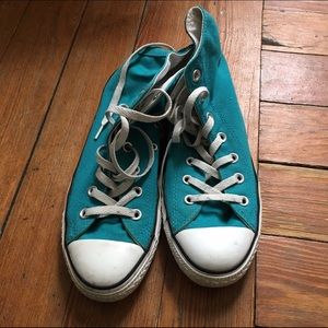 Turquoise Converse Hi Tops! 👟