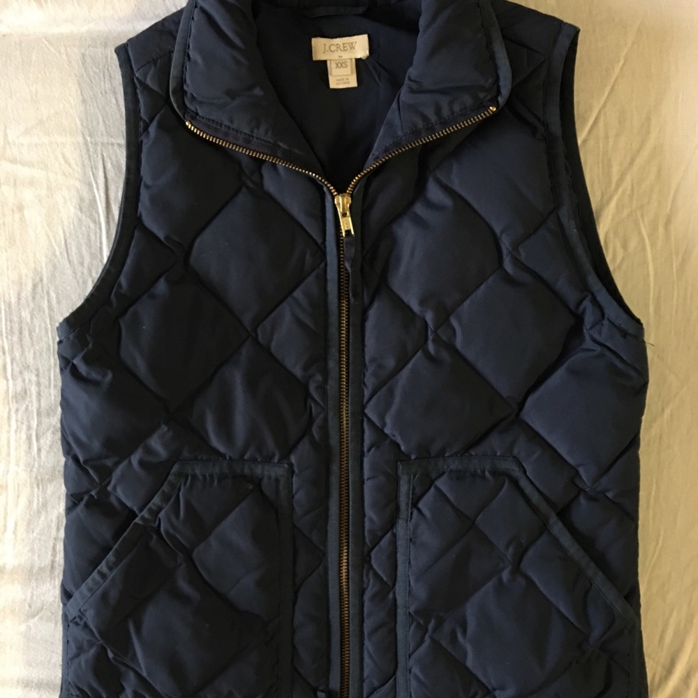 J.Crew Quilted Down, Waterfowl Feather Puffer Vest