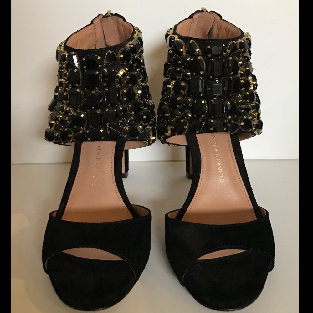 VC Signature Brandie Crystal Ankle-Strap Sandal