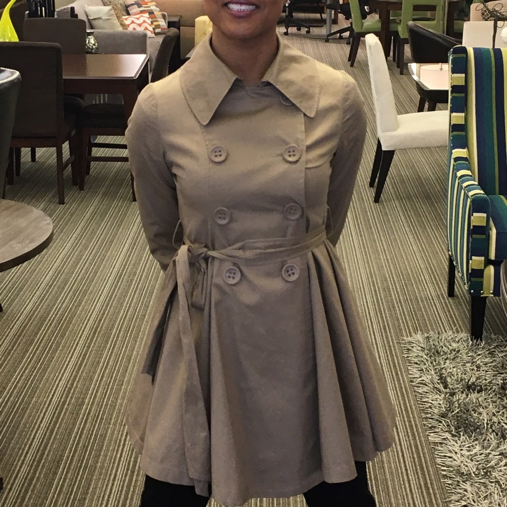 Trench Coat with Flair
