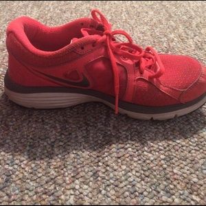 NIKE shoes neon red/orange/salmon