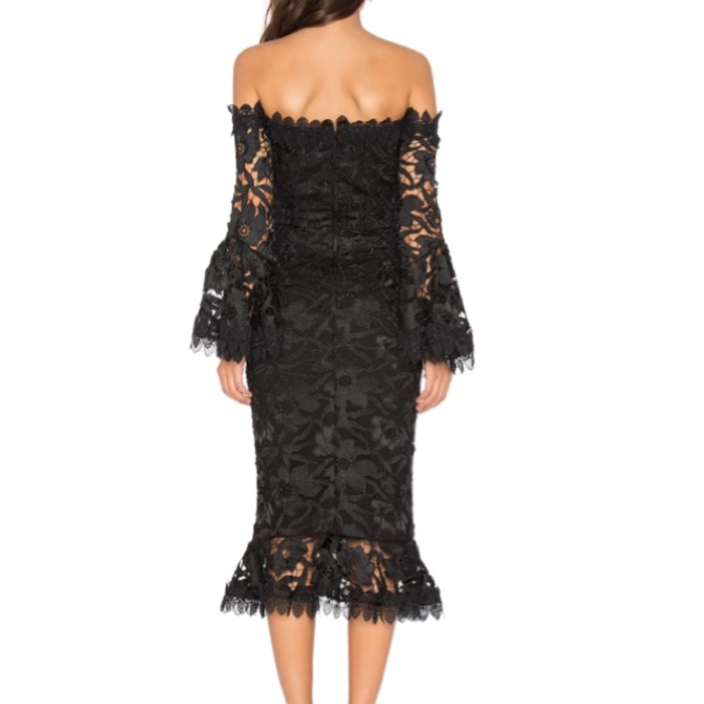 Nicholas Lace Off the Shoulder Corset Dress - Picture 5 of 7