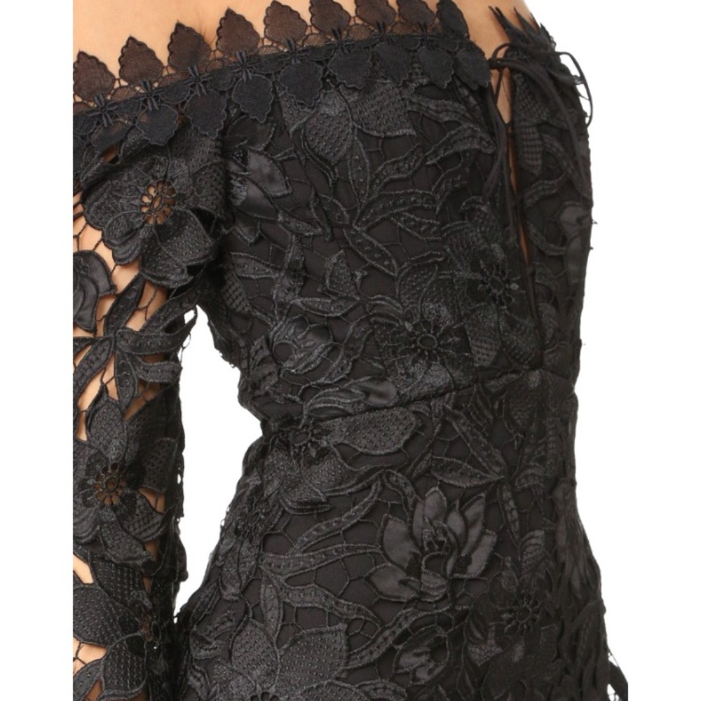 Nicholas Lace Off the Shoulder Corset Dress - Picture 7 of 7