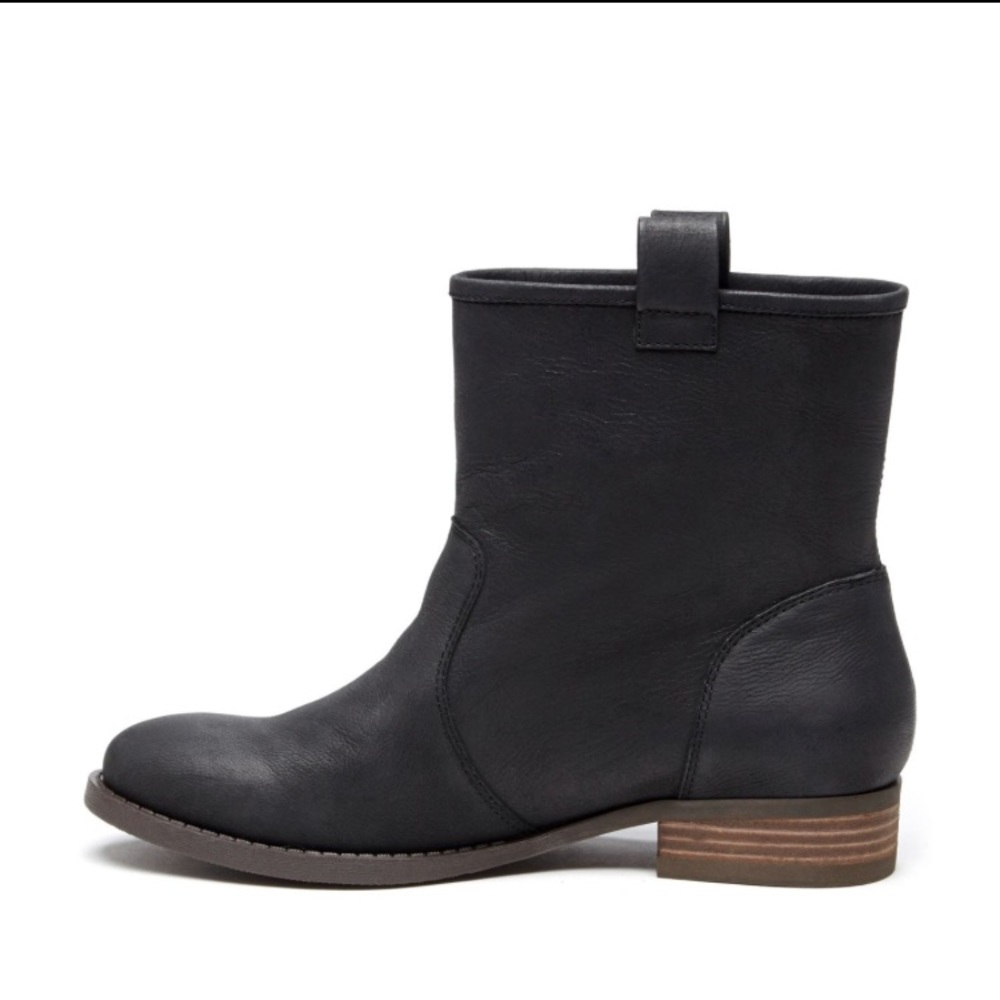 Sole Society Black Leather Natasha Bootie