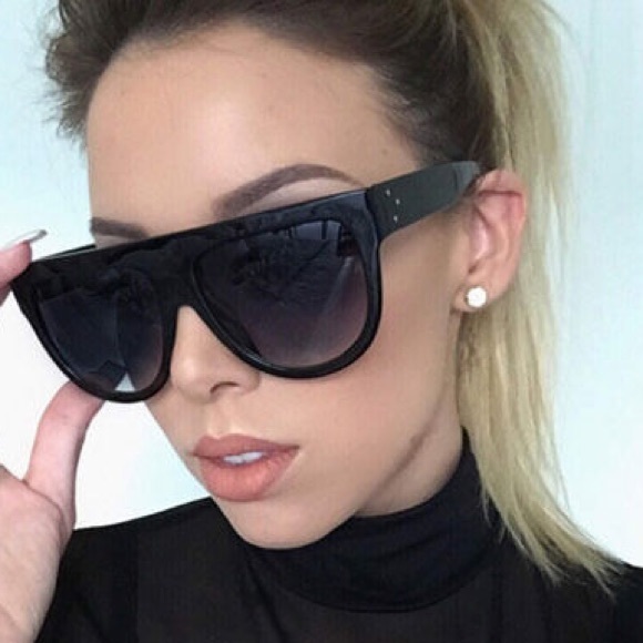 New Celine Shadow Sunglasses Black CL41026/S 8071A - Picture 4 of 8