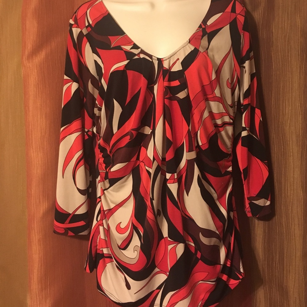 NY&Co. tapered waist-Like new multi-colored blouse