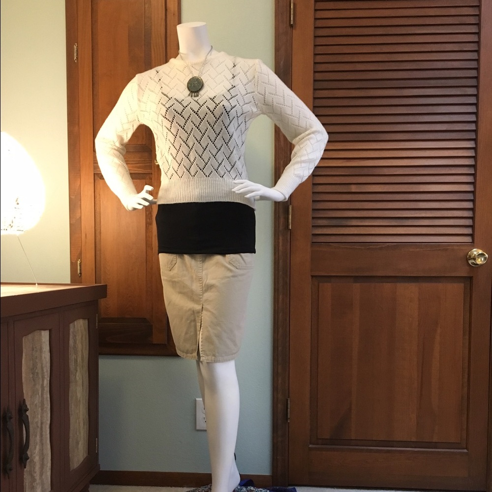 Vintage peek a boo sweater