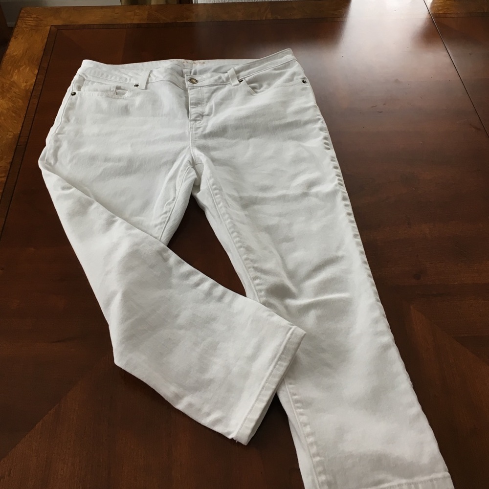 Michael Kors White Denim Capris