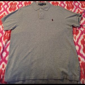 Polo- Men's Grey. Size Large