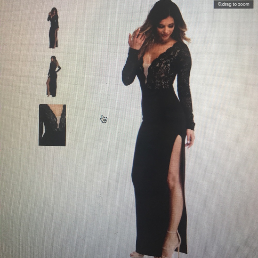 Carissa Black Sleek In Lace Dress