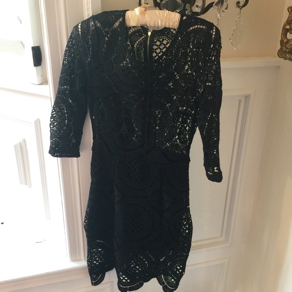 Black lace dress