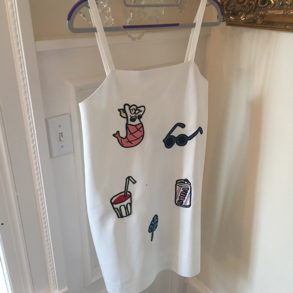 White beach dress