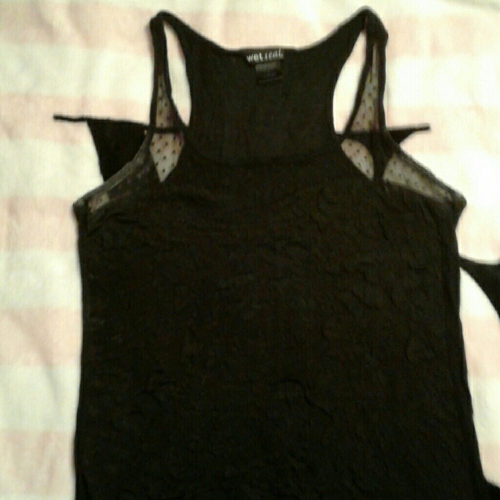 Black tank top