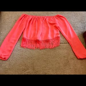 SALE! Charlotte Russe-HOT PINK TOP