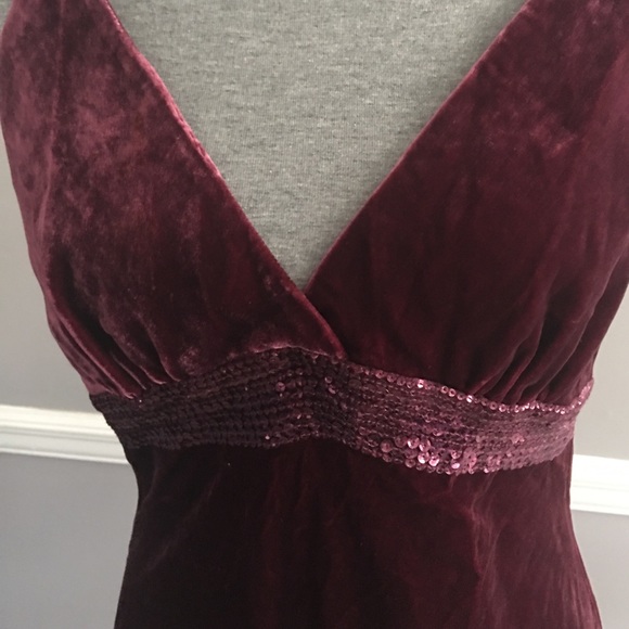 Wine Colored Velour Cami - Picture 2 of 4