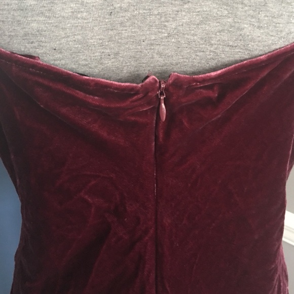 Wine Colored Velour Cami - Picture 3 of 4