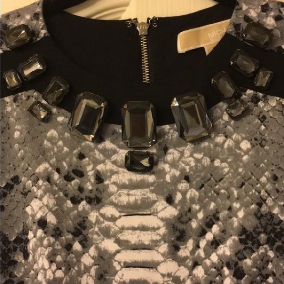 Michael Kors Embellished Python Mini Dress - Picture 3 of 4