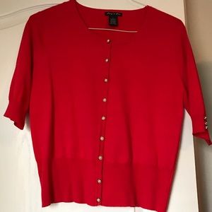 Cardigan coral in color!