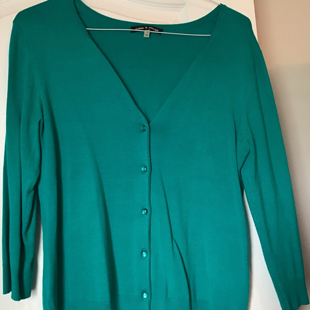 Turquoise cardigan