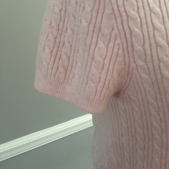 Short Sleeved Pink Sweater - Picture 3 of 4