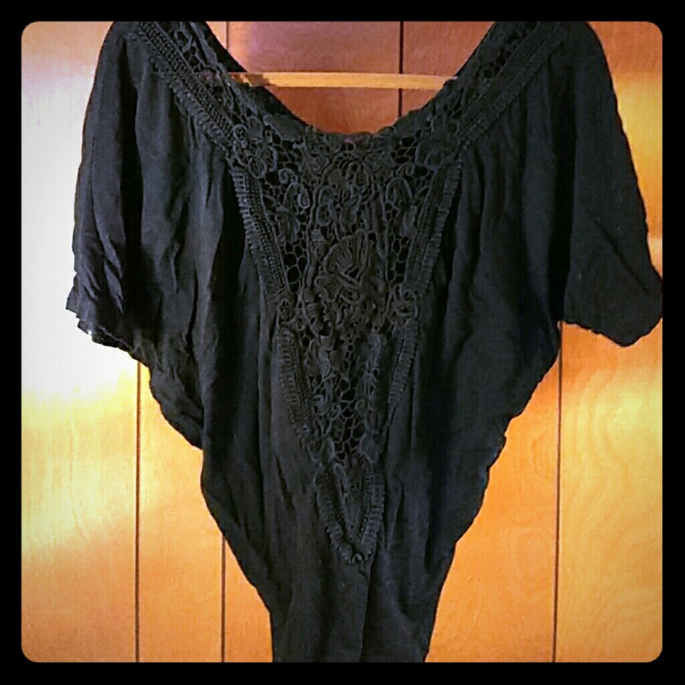 Black Express Lace Top
