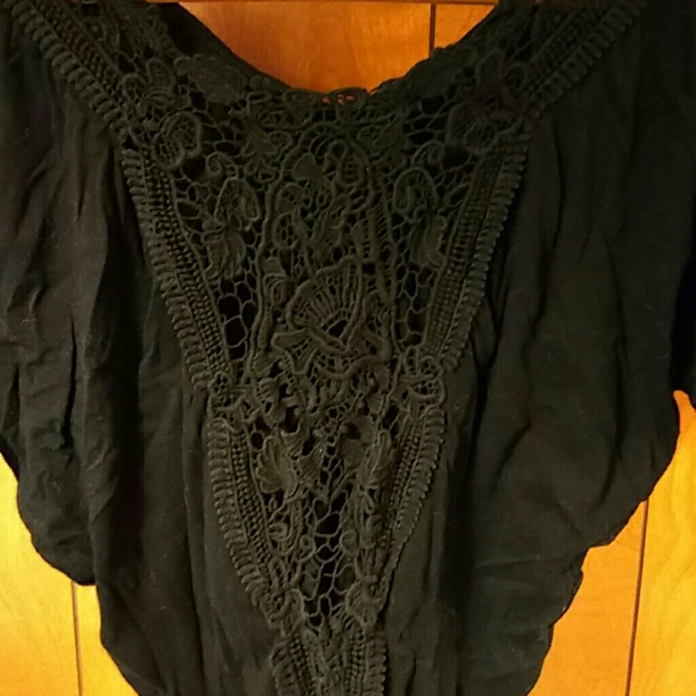 Black Express Lace Top - Picture 3 of 4