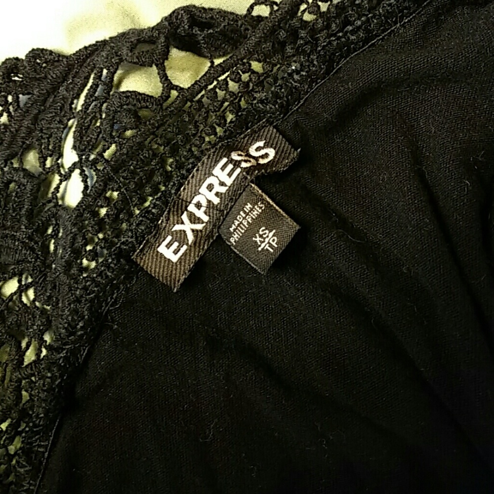 Black Express Lace Top - Picture 2 of 4