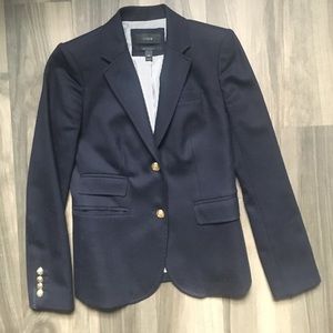 J. Crew schoolboy navy blue wool blazer