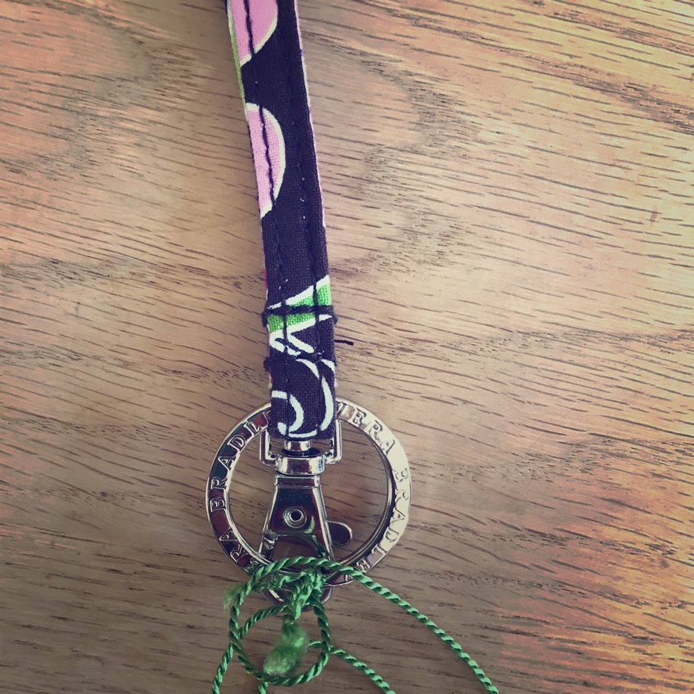 NWT Vera Bradley keychain necklace