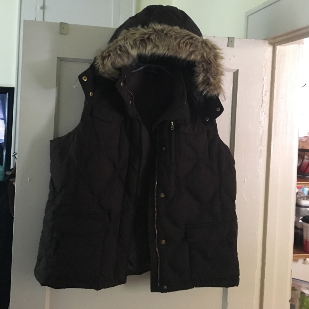 Puffy Brown Vest