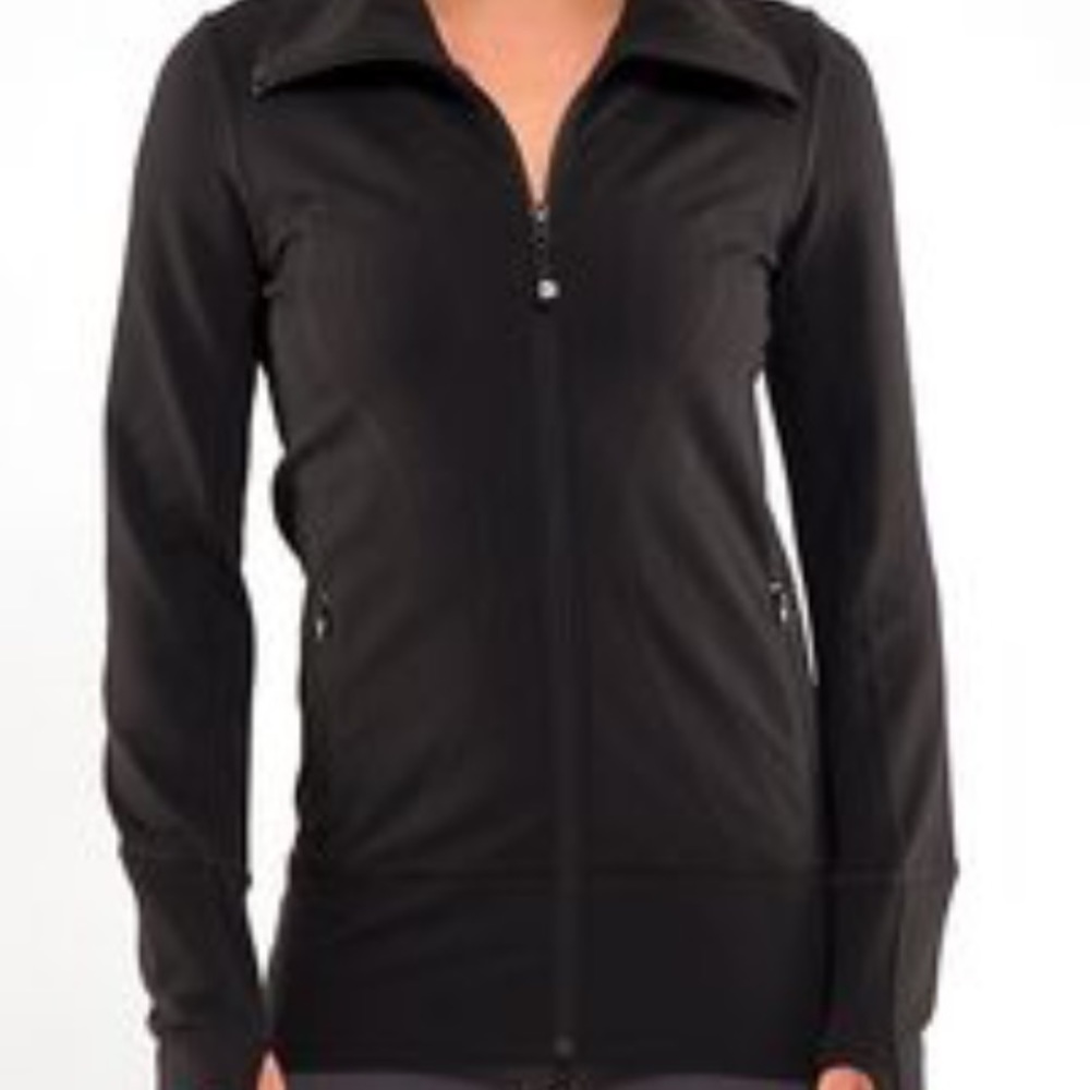 Lululemon Black Zip Up Jacket Size 10