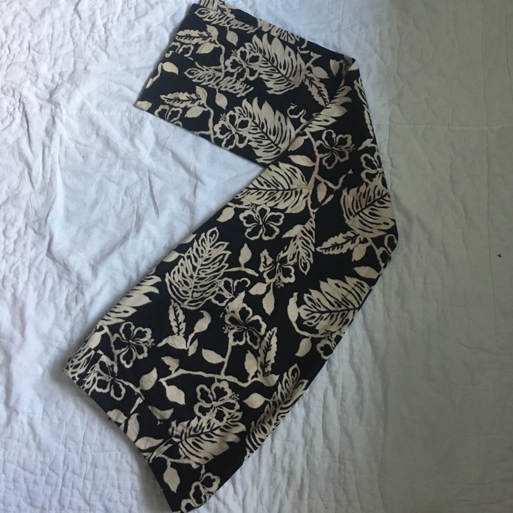 Talbots's black/tan slacks  $15