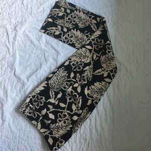 Talbots's black/tan slacks $15