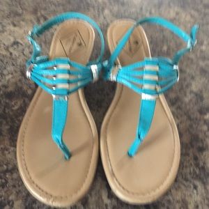 Turquoise sandals for summer