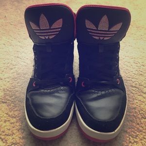 ADIDAS-PINK high tops