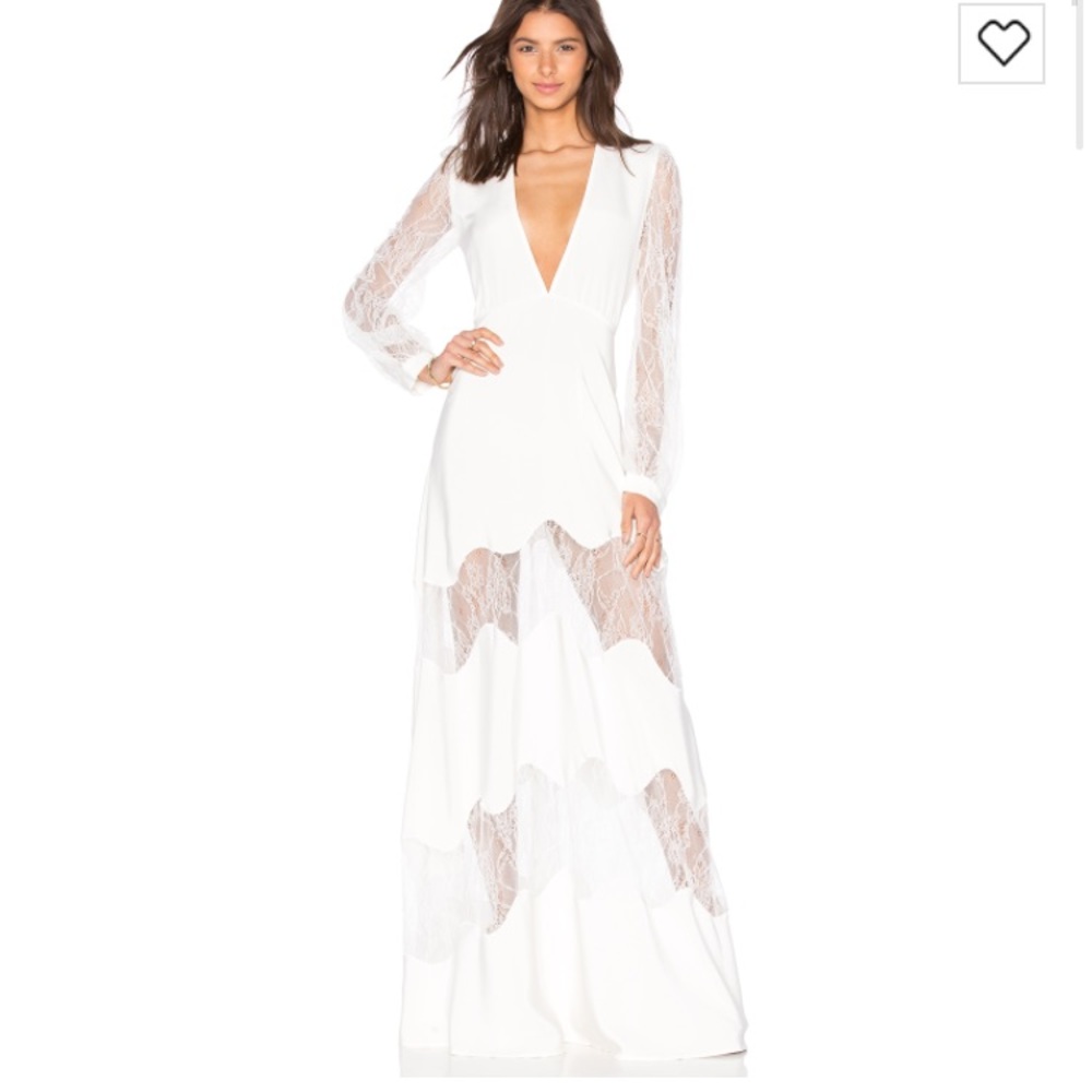 Stone cold fox white gown
