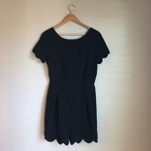 Black Scalloped Romper