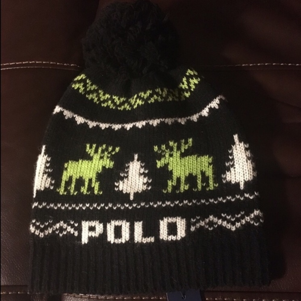 Ralph Lauren Polo Wool Reindeer Cap