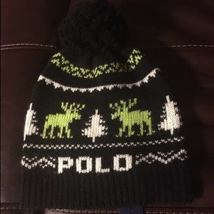 Ralph Lauren Polo Wool Reindeer Cap