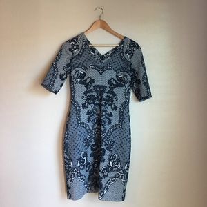 Anthropologie Lace Look Dress