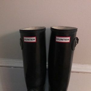 Black hunter boots (tall)